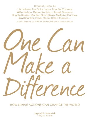 cover image of One Can Make a Difference